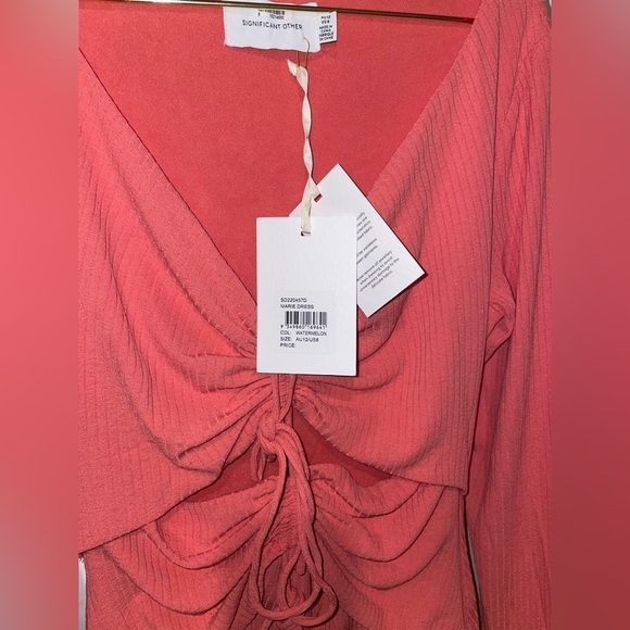 NWT Significant Other Marie Dress in Watermelon Size 8 - Picture 7 of 9